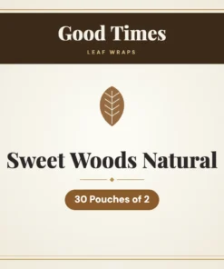 Good Times Sweet Woods Natural Leaf Wraps – 30 Pouches of 2