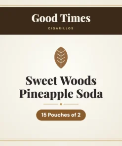 Good Times Sweet Woods Pineapple Soda Cigarillos – 15 Pouches of 2
