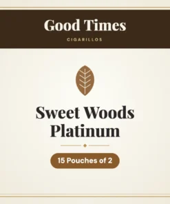 Good Times Sweet Woods Platinum Cigarillos – 15 Pouches of 2