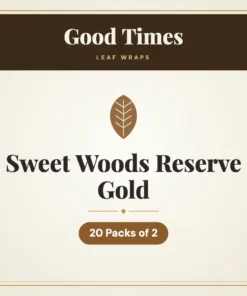 Good Times Sweet Woods Reserve Gold Leaf Wraps – 20 Packs of 2