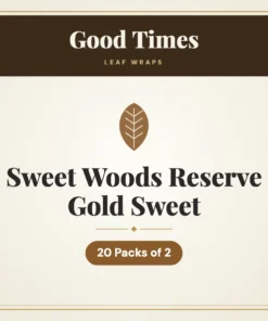 Good Times Sweet Woods Reserve Gold Sweet Leaf Wraps – 20 Packs of 2