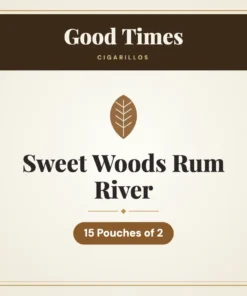 Good Times Sweet Woods Rum River Cigarillos – 15 Pouches of 2