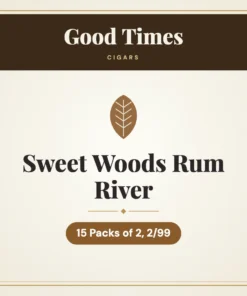 Good Times Sweet Woods Rum River Cigars – 15 Packs of 2, 2/99