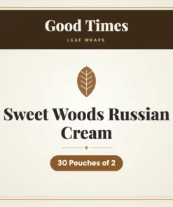 Good Times Sweet Woods Russian Cream Leaf Wraps – 30 Pouches of 2