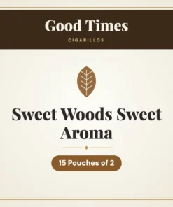 Good Times Sweet Woods Sweet Aroma Cigarillos – 15 Pouches of 2