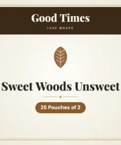 Good Times Sweet Woods Unsweet Leaf Wraps – 25 Pouches of 2