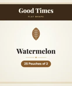Good Times Watermelon Flat Wraps – 25 Pouches of 2