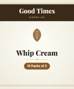 Good Times Whip Cream Cigarillos – 15 Packs of 3