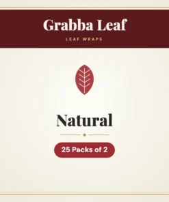 Grabba Leaf Natural Leaf Wraps – 25 Packs of 2