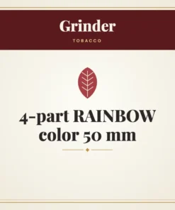 Grinder 4-part RAINBOW color 50 mm