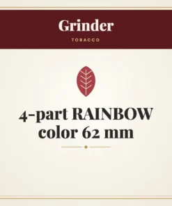 Grinder 4-part RAINBOW color 62 mm