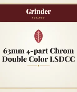 Grinder 63mm 4-part Chrom Double Color LSDCC