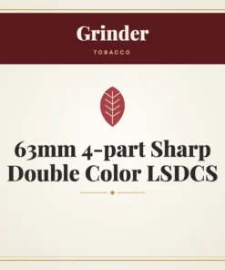 Grinder 63mm 4-part Sharp Double Color LSDCS