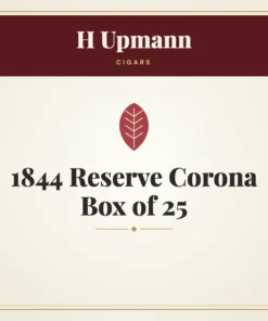H Upmann 1844 Reserve Corona Cigars Box of 25