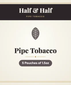 Half & Half Pipe Tobacco – 5 Pouches of 1.5oz