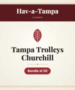 Hav-a-Tampa Tampa Trolleys Churchill Cigars – Bundle of 20