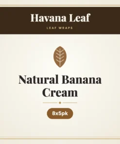Havana Leaf Natural Banana Cream Leaf Wraps – 8x5pk