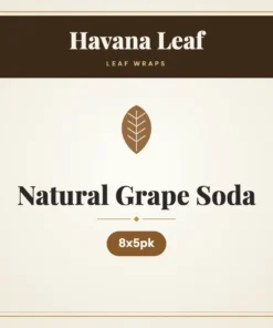 Havana Leaf Natural Grape Soda Leaf Wraps – 8x5pk