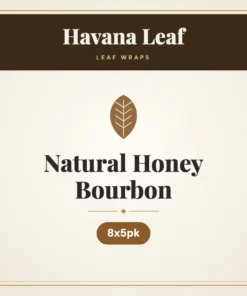 Havana Leaf Natural Honey Bourbon Leaf Wraps – 8x5pk