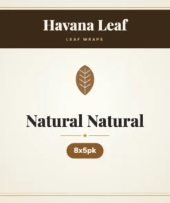 Havana Leaf Natural Natural Leaf Wraps – 8x5pk