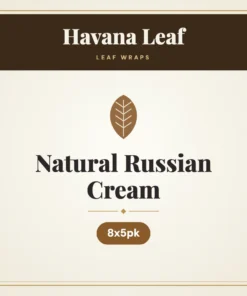 Havana Leaf Natural Russian Cream Leaf Wraps – 8x5pk