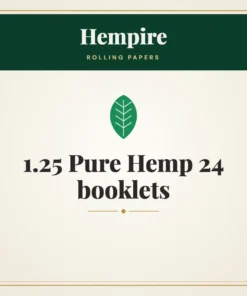 Hempire 1.25 Pure Hemp 24 booklets Rolling Papers