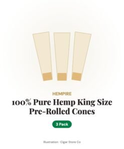 Hempire 100% Pure Hemp King Size 3pack Pre-Rolled Cones