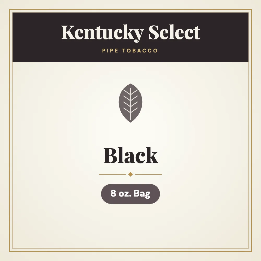 Kentucky Select Black Pipe Tobacco 8 oz. Bag 1 Kentucky Select Black Pipe Tobacco 8 oz. Bag