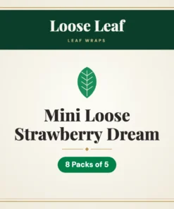 Loose Leaf Mini Loose Strawberry Dream Leaf Wraps – 8 Packs of 5