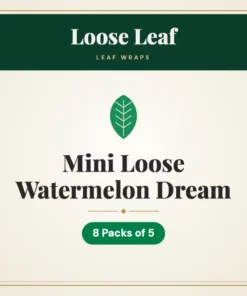Loose Leaf Mini Loose Watermelon Dream Leaf Wraps – 8 Packs of 5