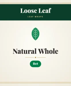 Loose Leaf Natural Whole Leaf Wraps – 8ct