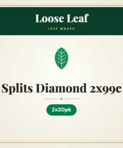 Loose Leaf Splits Diamond 2x99c Leaf Wraps – 2x20pk