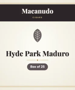 Macanudo Hyde Park Maduro Cigars – Box of 25