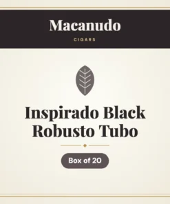 Macanudo Inspirado Black Robusto Tubo Cigars – Box of 20