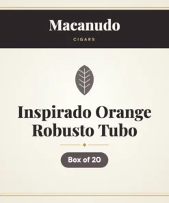 Macanudo Inspirado Orange Robusto Tubo Cigars – Box of 20