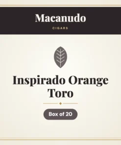 Macanudo Inspirado Orange Toro Cigars – Box of 20