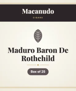Macanudo Maduro Baron De Rothchild Cigars – Box of 25