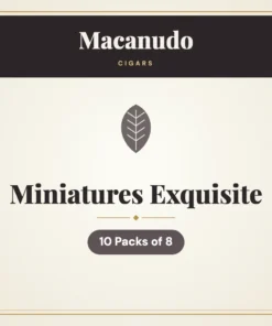 Macanudo Miniatures Exquisite Cigars – 10 Packs of 8