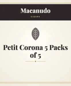 Macanudo Petit Corona Cigars 5 Packs of 5