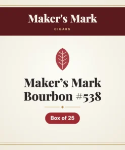 Maker’s Mark Bourbon #538 Cigars – Box of 25