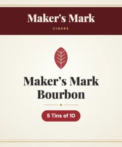 Maker’s Mark Bourbon Cigars – 5 Tins of 10