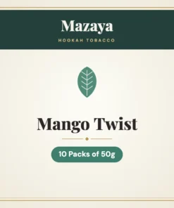 Mazaya Mango Twist Hookah Tobacco – 10 Packs of 50g