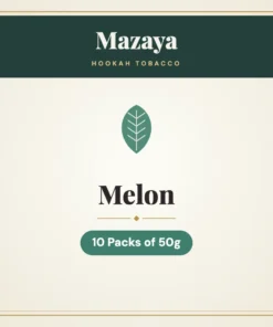 Mazaya Melon Hookah Tobacco – 10 Packs of 50g