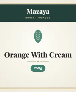 Mazaya Orange With Cream Hookah Tobacco – 250g