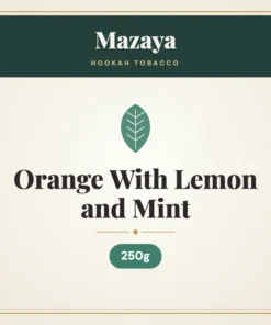 Mazaya Orange With Lemon and Mint Hookah Tobacco 250g