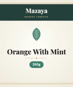 Mazaya Orange With Mint Hookah Tobacco – 250g