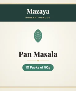 Mazaya Pan Masala Hookah Tobacco – 10 Packs of 50g