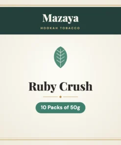Mazaya Ruby Crush Hookah Tobacco – 10 Packs of 50g