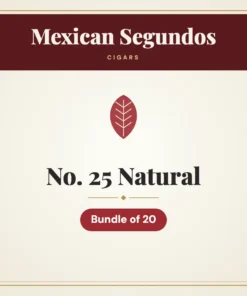 Mexican Segundos No. 25 Natural Cigars – Bundle of 20