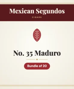 Mexican Segundos No. 35 Maduro Cigars – Bundle of 20